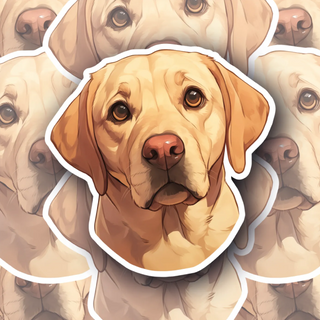 Dopey the Retriever vinyl decal