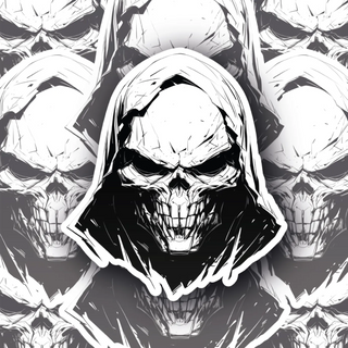 Hoodwraith the Assassin Skull decal design