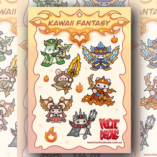 Kawaii Fantasy Edition #1 Sticker/Decal Sheet