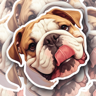 Licky the Bulldog vinyl decal