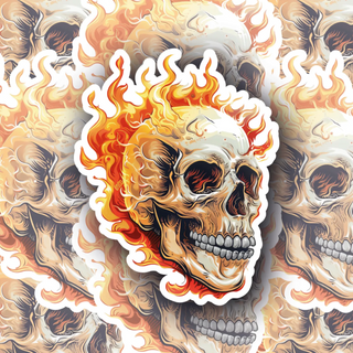 Flaming Skull Edition #1 Decal - Premium Quality