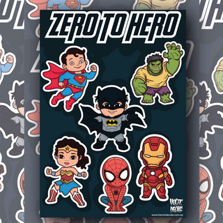 Zero to Hero Sticker/Decal Sheet