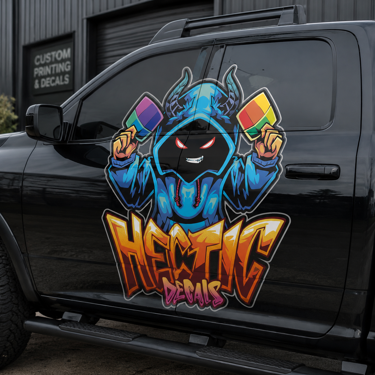 Large format Hectic Decals decal example