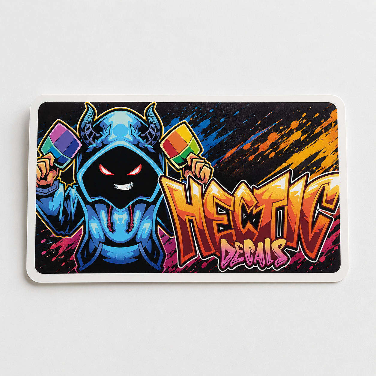 Rectangle Hectic Decals sticker example