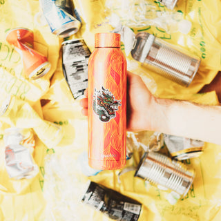 Neo Traditional Green and Red Dragon