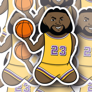 Lebron James the GOAT Penis decal