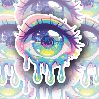 Psychadelic Trippy Eyeball Edition #1 premium vinyl decal