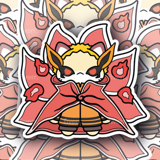 Naruto Kurama Mode Kawaii Critter Edition decal