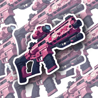 Love Gun Assault Rifle Vinyl Decal