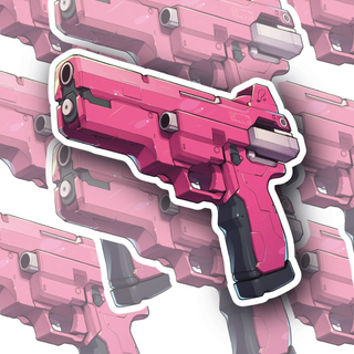 Pinky the Pistol Vinyl Decal