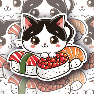 Sushi Cat Edition #7 decal sticker