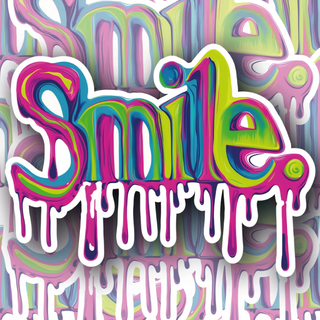 Smile (Gooey) vinyl decal