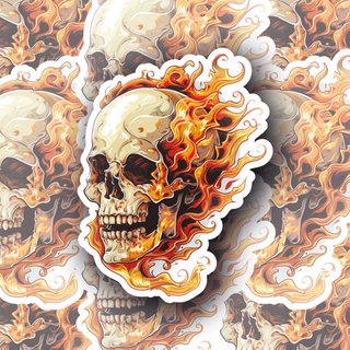 Flaming Skull Edition #2 Decal - Premium Quality