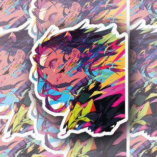 Neon the Rainbow Splash decal