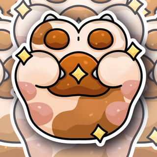 Strong Kitten Paw decal