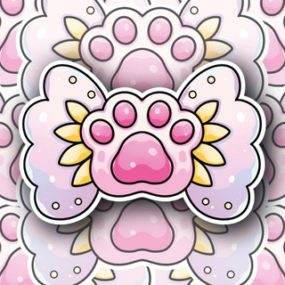 Cute Fairy Kitten Paw decal