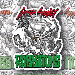 South Sydney Rabbitohs Ripped Bunny Mascot