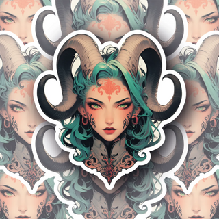 Thessara Horn Rax the Minotaur Waifu Decal