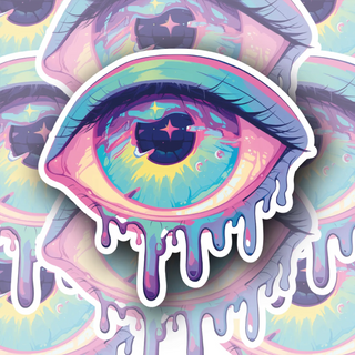 Psychadelic Trippy Eyeball Edition #3 premium vinyl decal
