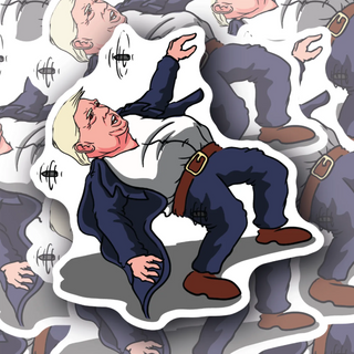 Donald Trump The Matrix Neo Edition decal