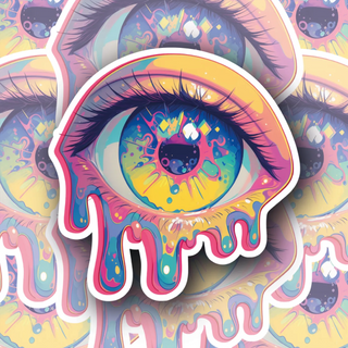 Psychadelic Trippy Eyeball Edition #5 premium vinyl decal