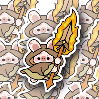 Torchop the Fire Spear Wielding Bunny decal