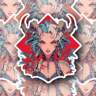 Lunara Skorn the Horned Warrior premium decal