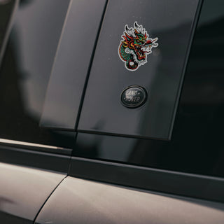 Neo Traditional Green and Red Dragon