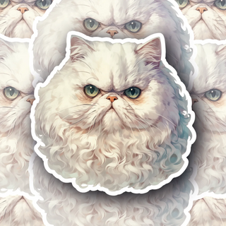 Lady Sneer Cat Decal