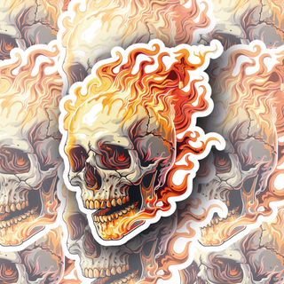 Flaming Skull Edition #4 Decal - Premium Quality