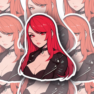 Ravena Blaze Biker Chick premium decal