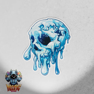 Psycadelic Ice Melting Skull
