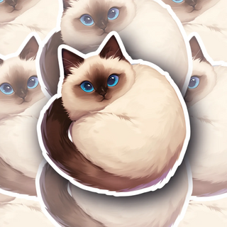 Biscuit Bean Cat Decal