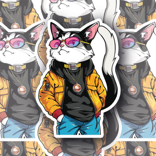 Hypepaw the Street Cat Decal