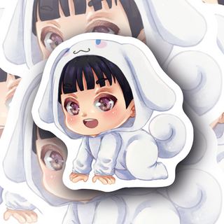 Cute Baby in Cinnamaroll Onesie decal
