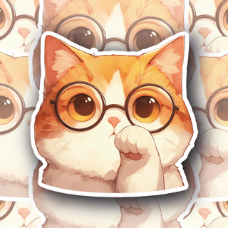 Meowbert Einstein Cat Decal