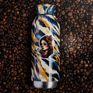 Neo Traditional Girl With Flowers In Her Hair