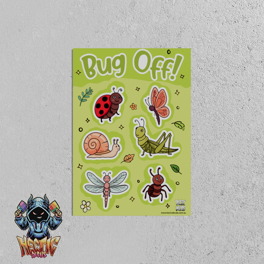 Bug Off! - Sticker/Decal Sheet