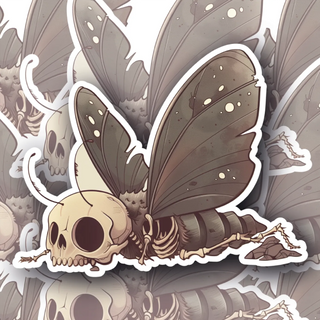 Decaying Moth Vinyl Decal