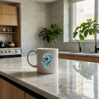 Psycadelic Ice Melting Skull