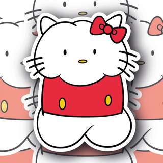 Hello Kitty - Penis Edition premium vinyl decal