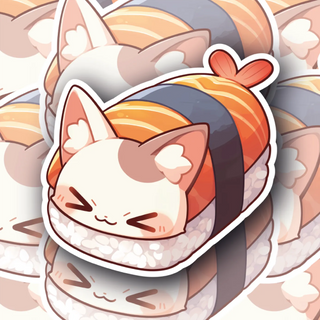 Sushi Cat Edition #2 decal sticker