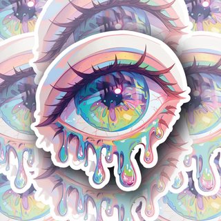 Psychadelic Trippy Eyeball Edition #4 premium vinyl decal