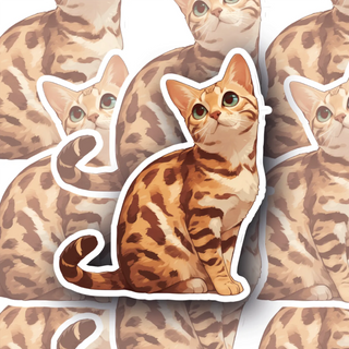 Cheeky the Bengal Cat Decal