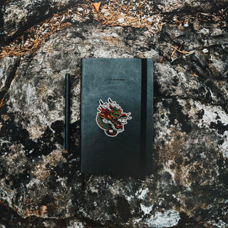 Neo Traditional Green and Red Dragon