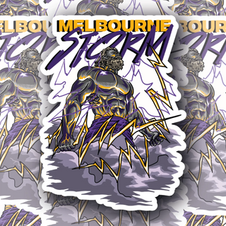 Melbourne Storm Zeus Mascot decal