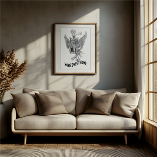 Home Sweet Home Art Print premium decal sticker