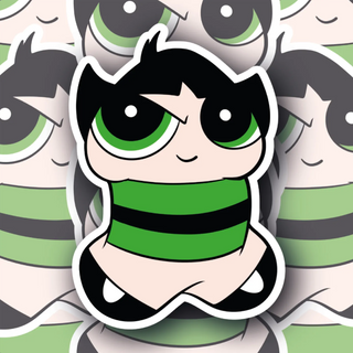 The Powerpuff Girls - Buttercup Penis Edition premium vinyl decal