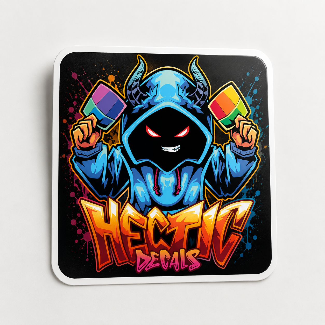 Square Hectic Decals sticker example